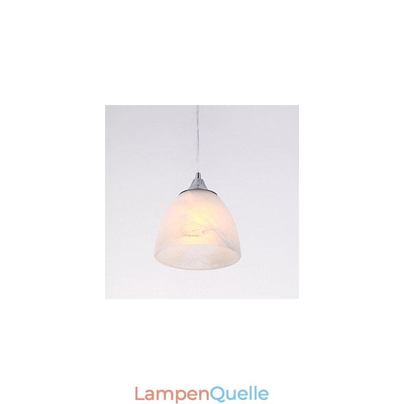 Moderne Pendelleuchte mit drei Lichtern, länglicher Baldachin und Weinkelch
