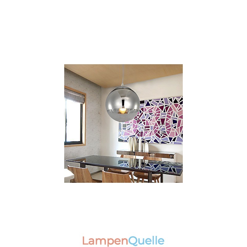 Pendelleuchte mit 1 Licht in Kugelform