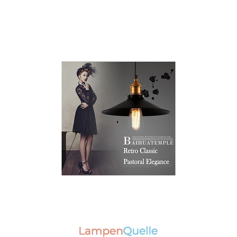 Europäischer Stil Retro Klassische Pendelleuchte Metall Kunst Droplight Geben Birne Durchmesser