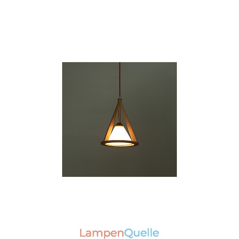 Kronleuchter aus Holz im Designer-Stil. Eleganter Kronleuchter im zeitgenössischen Stil