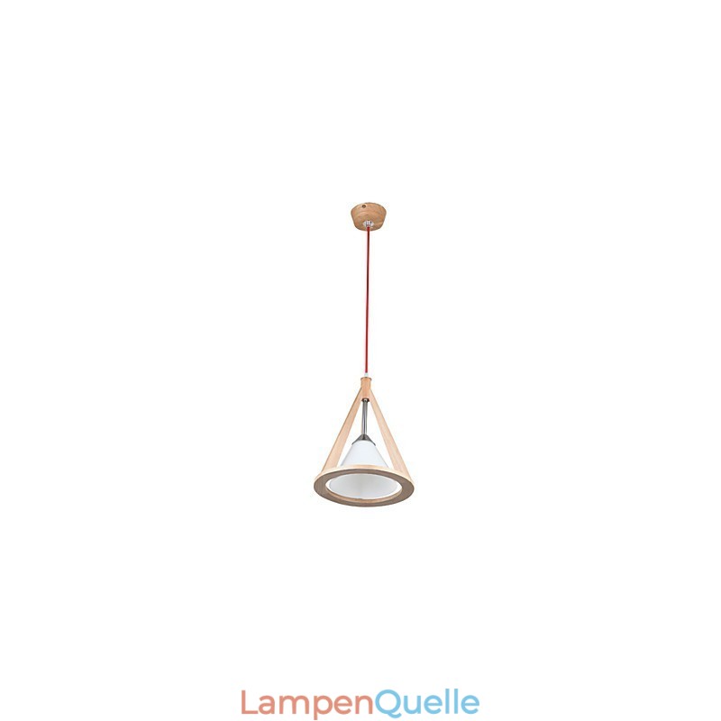 Kronleuchter aus Holz im Designer-Stil. Eleganter Kronleuchter im zeitgenössischen Stil