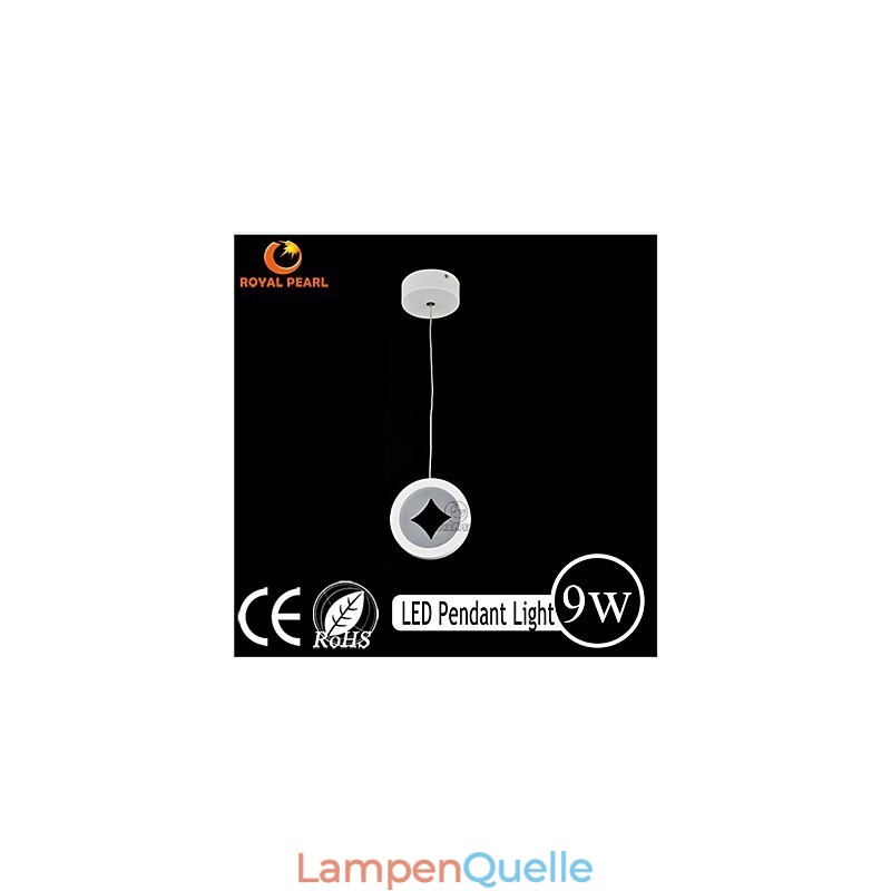 Filigrane 9W Pendelleuchte aus Acryl