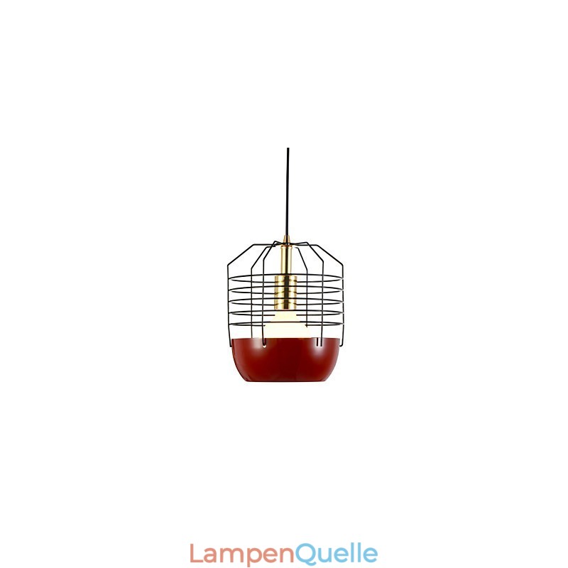 Mini Künstlerische Spinnennetz Pendelleuchte 1 Licht Mordern Simplicity Finish Schwarz Weiß Grün Rot Kohlenstoffstahl Droplight