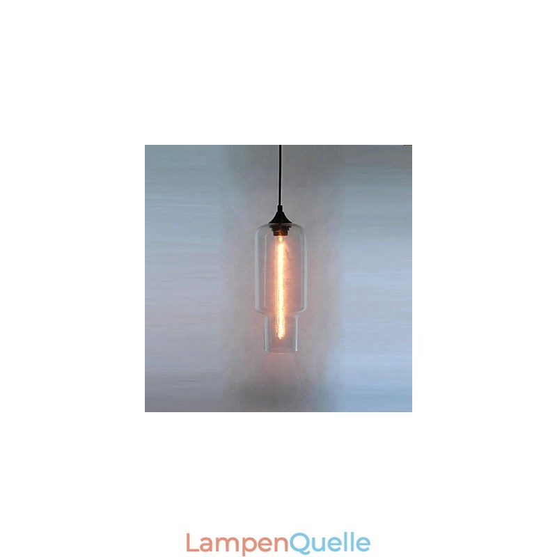 Moderne Glas-Pendelleuchte im braunen Blasen-Design