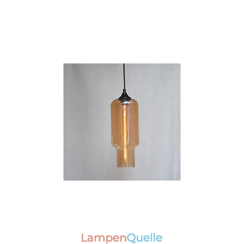 Moderne Glas-Pendelleuchte im braunen Blasen-Design