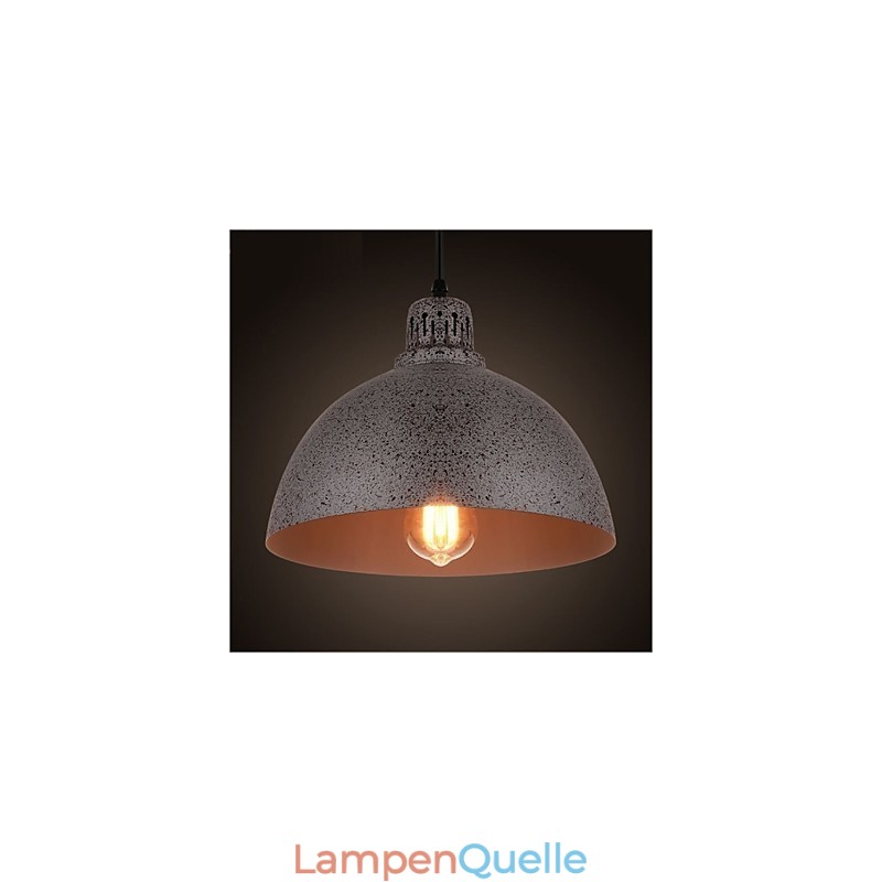 Vintage-Pendelleuchte aus Metall mit Punkten und einer Leuchte