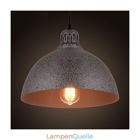 Vintage-Pendelleuchte aus Metall mit Punkten und einer Leuchte