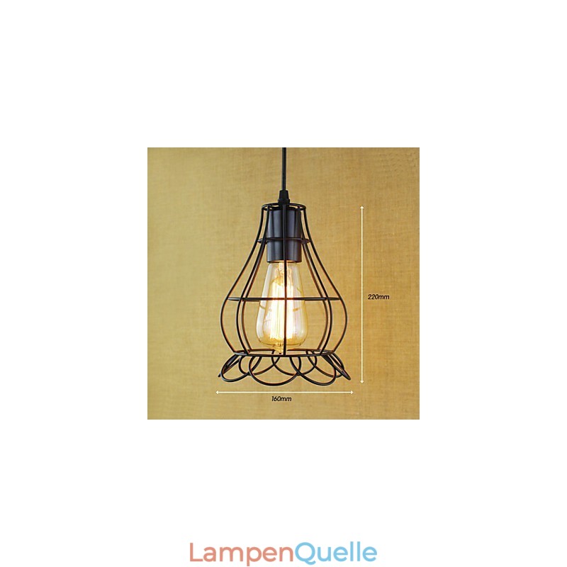 Pendelleuchten Traditionell Klassisch Vintage Retro Landhaus Garage Metall