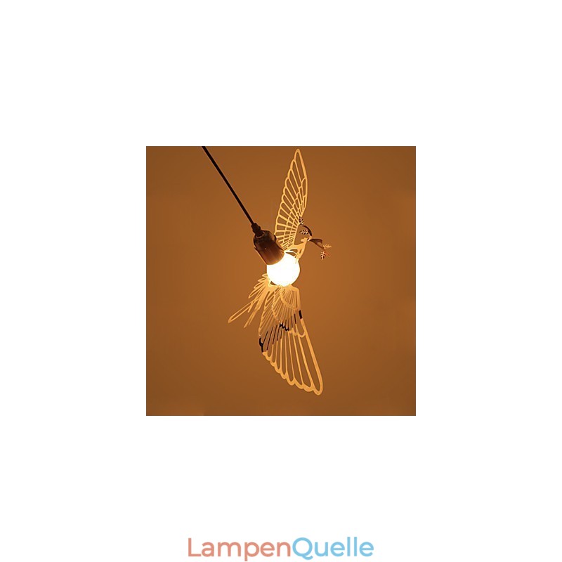 Kreative moderne Mode Dekoration Edelstahl Vogel Vogel Droplight Lampe