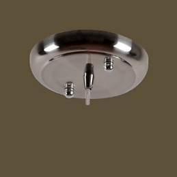 Moderne zeitgenössische Pendelleuchte aus galvanisiertem Metall