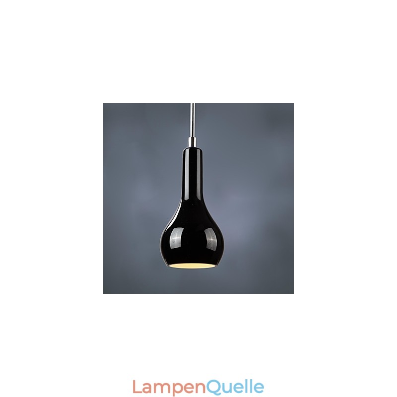 Moderne Pendelleuchte aus verchromtem Metall im Mini-Stil