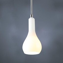 Moderne Pendelleuchte aus verchromtem Metall im Mini-Stil