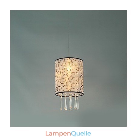 Moderne, zeitgenössische Pendelleuchte im Trommelkristall-Mini-Stil mit galvanisierter Beschichtung Moderne, zeitgenössische Pendelleuchte im Trommelkristall-Mini-Stil mit galvanisierter Beschichtung