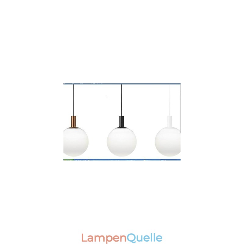 Glaspendelleuchte im Contract-Design