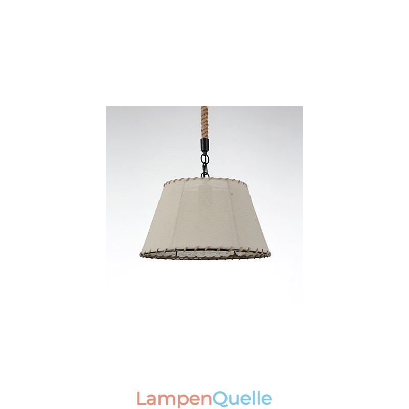 1 Lichter Pendelleuchten Vintage-Stil Industrie-Stil Gelb Stoff & Metalle Drop Light