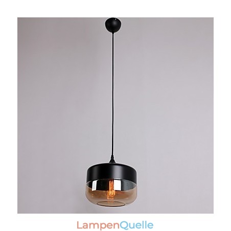 Retro-Pendelleuchte mit 1 Licht und Glasmalerei Retro-Pendelleuchte mit 1 Licht und Glasmalerei