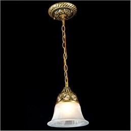 Traditionelle klassische Vintage-Retro-Pendelleuchte aus Bronzemetall