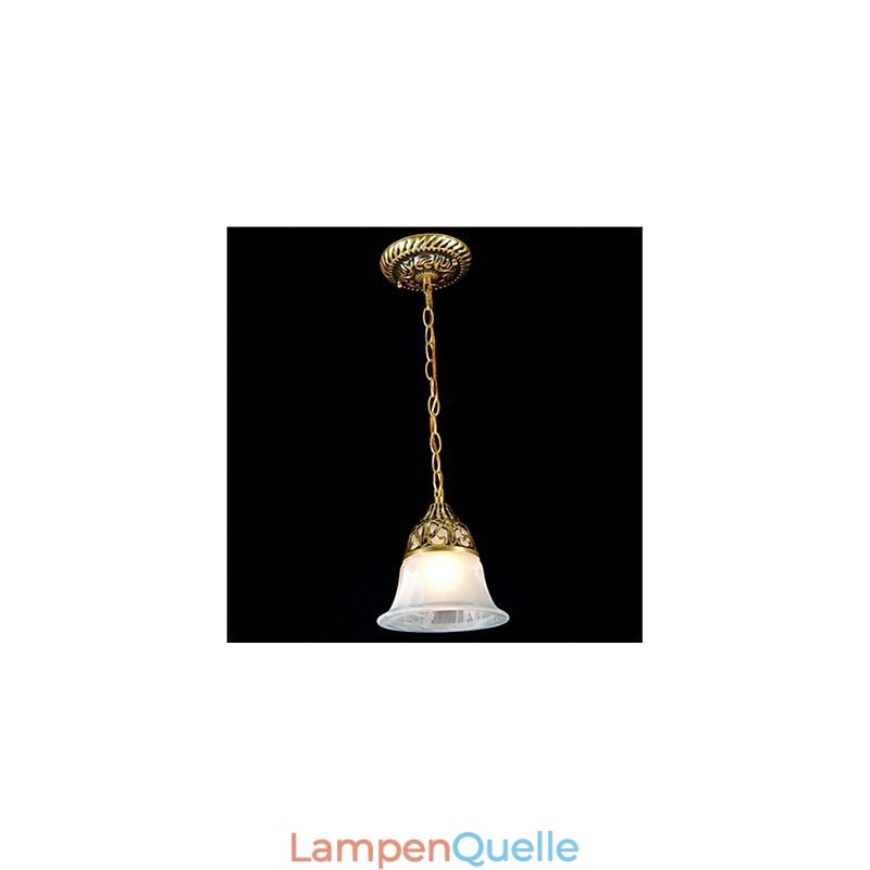 Traditionelle klassische Vintage-Retro-Pendelleuchte aus Bronzemetall