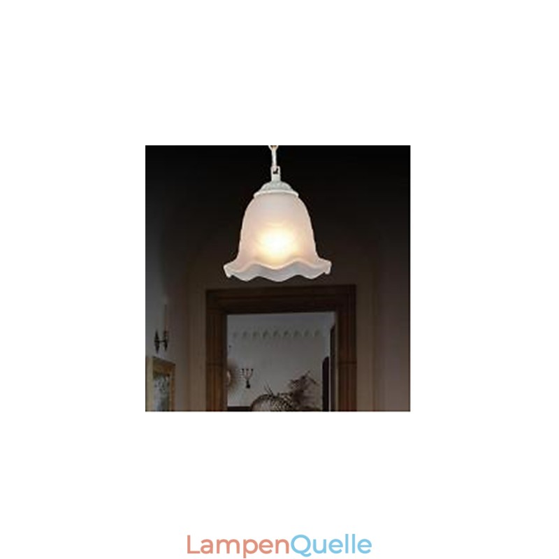 Traditionelle klassische Vintage-Retro-Pendelleuchte aus Metall mit Malerei