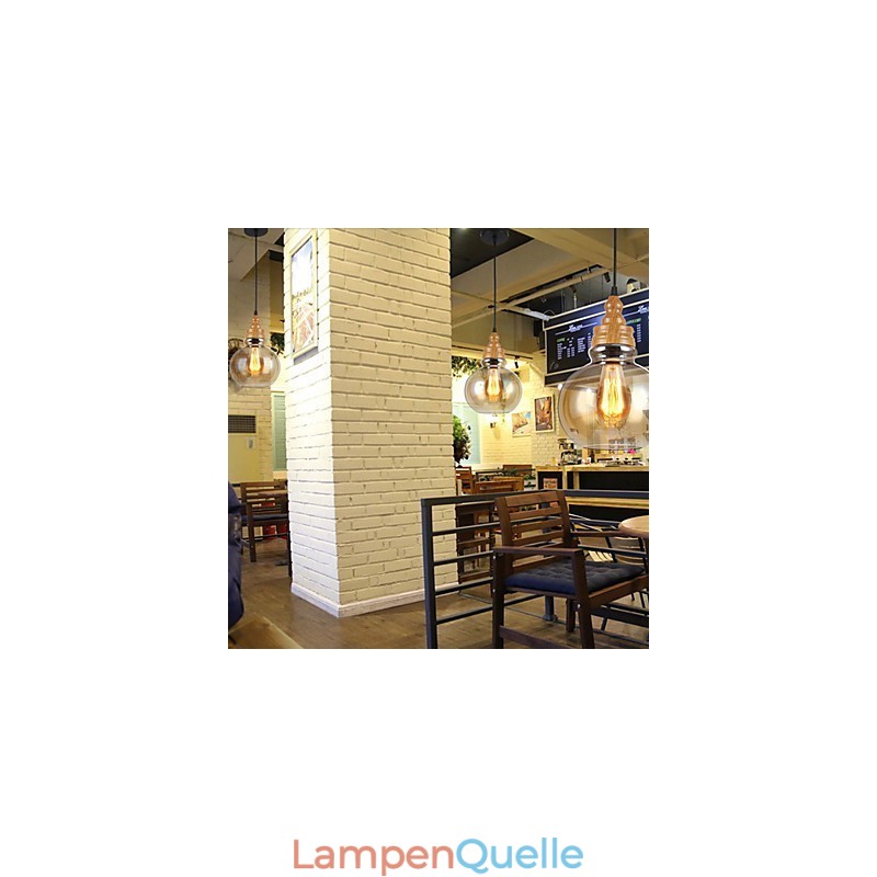 Nordamerikanische kreative Holzmaserung Kristalllampe Wiederherstellung alten Weisen Lampe Licht