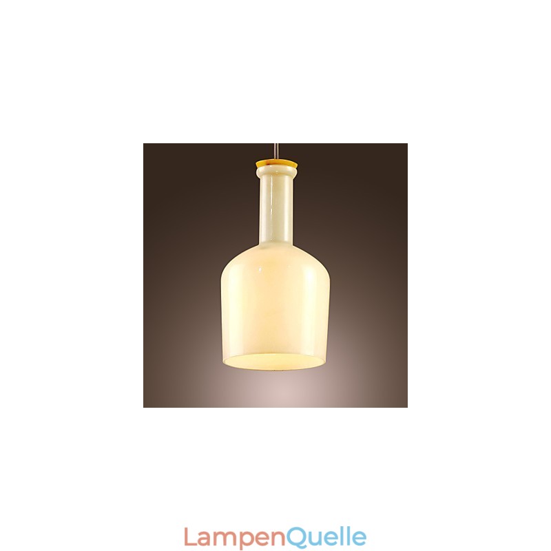 Moderne Pendelleuchte im zeitgenössischen Mini-Stil mit Gemälde