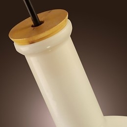 Moderne Pendelleuchte im zeitgenössischen Mini-Stil mit Gemälde