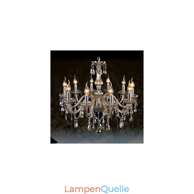 10 Lichter Luxus Kristall Kronleuchter Cognac Farbe K9 Kristall Kronleuchter