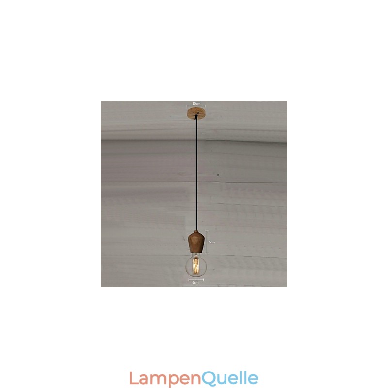 Landhaus Mini Stil Andere Holz Bambus Pendelleuchte Garage