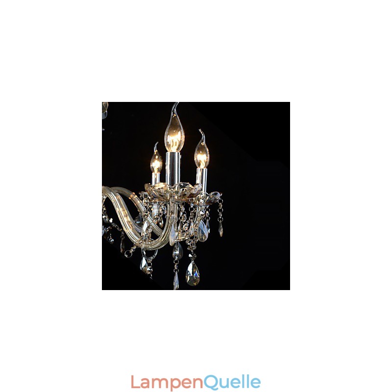 10 Lichter Luxus Kristall Kronleuchter Cognac Farbe K9 Kristall Kronleuchter