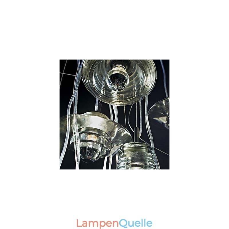 Moderne zeitgenössische Pendelleuchte aus Glas