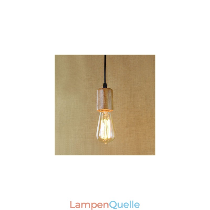 Pendelleuchten Traditionell Klassisch Vintage Retro Landhaus Garage Holz Bambus