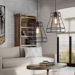 Geometrische Linie Diamant Schmiedeeisen Kronleuchter Pendelleuchte Moderne Zeitgenössische