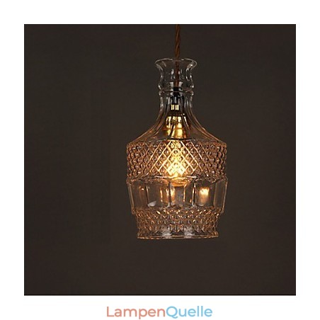 Romantische Flasche Kreative Geschnitzte Kunst Glas Kronleuchter Licht Pendelleuchte