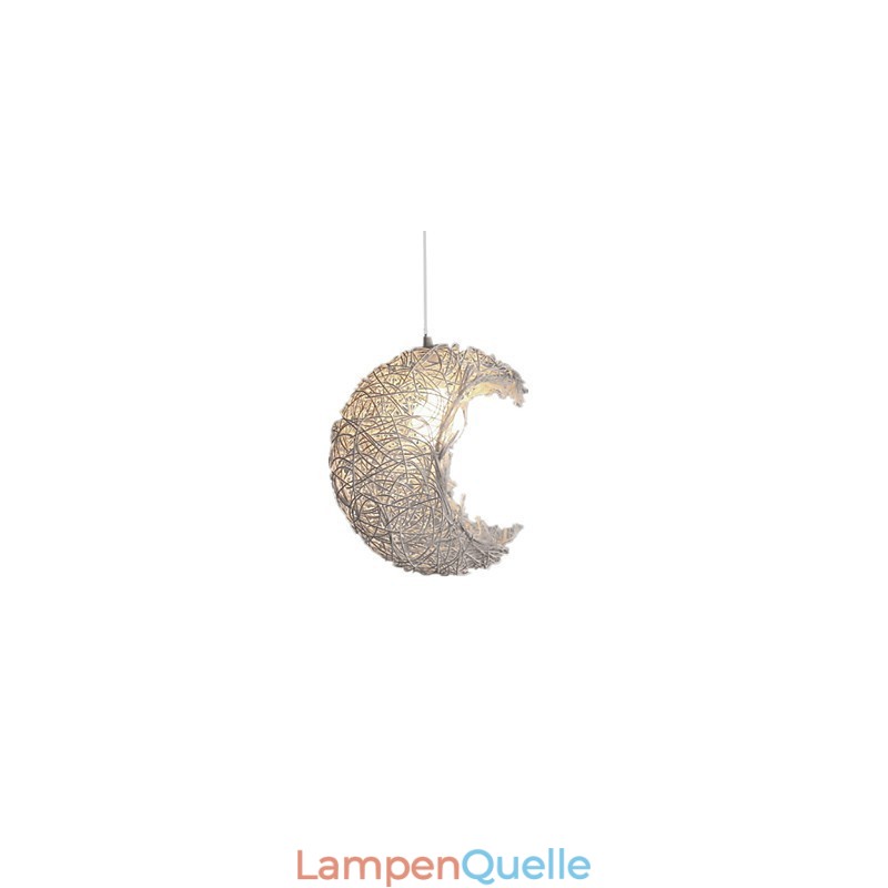 Moderne ländliche Cany Art gewebte Rattan-Einzelkopf-Droplight-Lampe