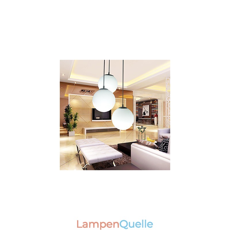 Glaskugel Kronleuchter Sphärisches Licht Einfache Einzelkopf Droplight Lampe Beleuchtung