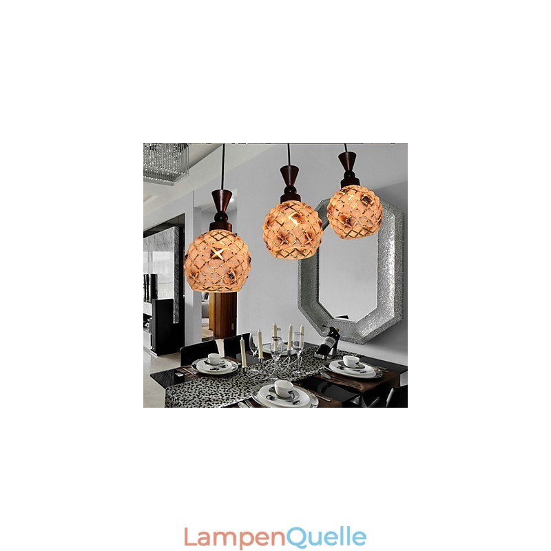 Zylindrisches Glas Gerade Einzelkopf Trommel Trommel Einfache Droplight Lampe Beleuchtung