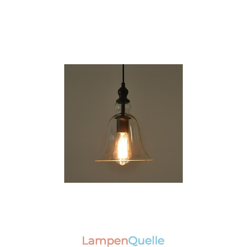 Vintage Industrieller Retro-Kronleuchter aus Glas, kreative minimalistische Nachttischlampe, klare Farbe