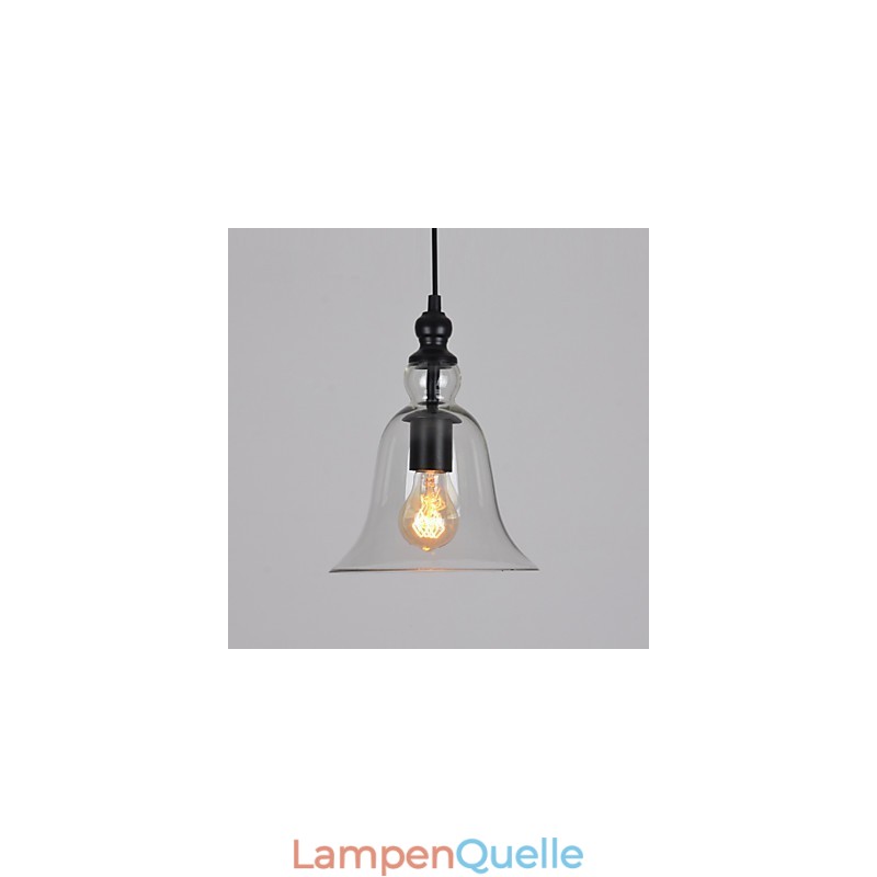 Vintage Industrieller Retro-Kronleuchter aus Glas, kreative minimalistische Nachttischlampe, klare Farbe