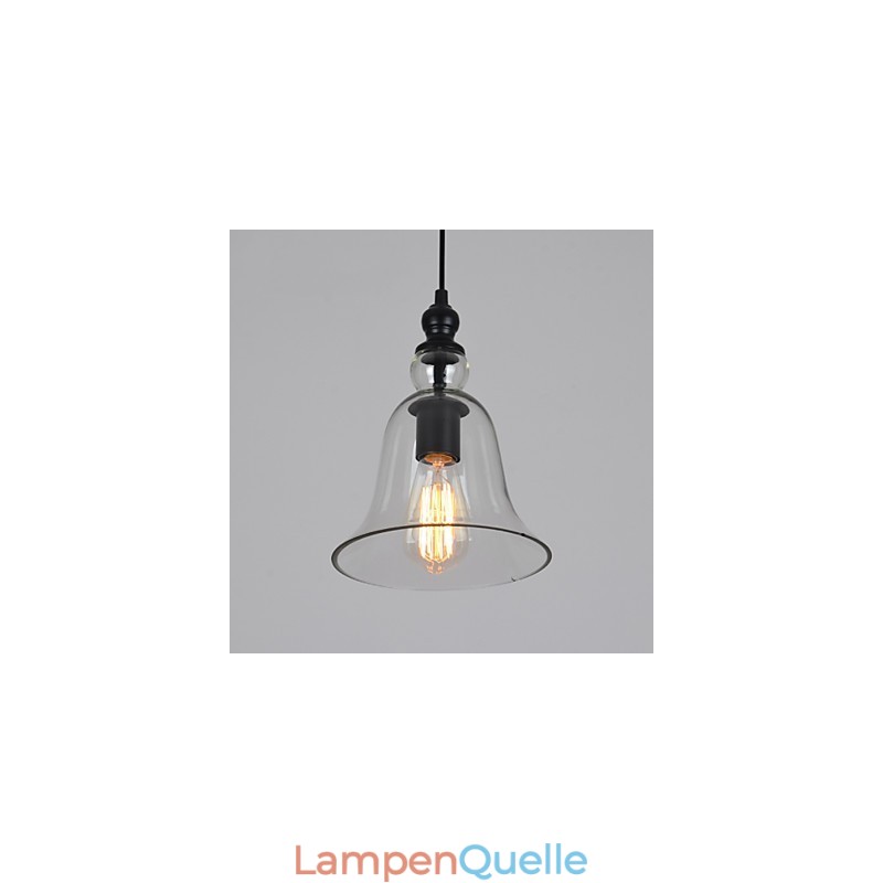 Vintage Industrieller Retro-Kronleuchter aus Glas, kreative minimalistische Nachttischlampe, klare Farbe