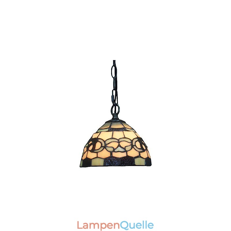 1-flammige Pendelleuchte mit Glasschirm