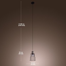 Traditionelle klassische Pendelleuchte im Mini-Stil mit Gemälde