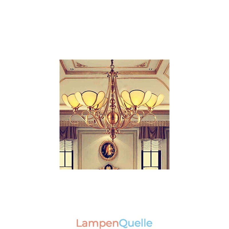 Traditioneller klassischer rustikaler Lodge-Kronleuchter aus Messing und Metall