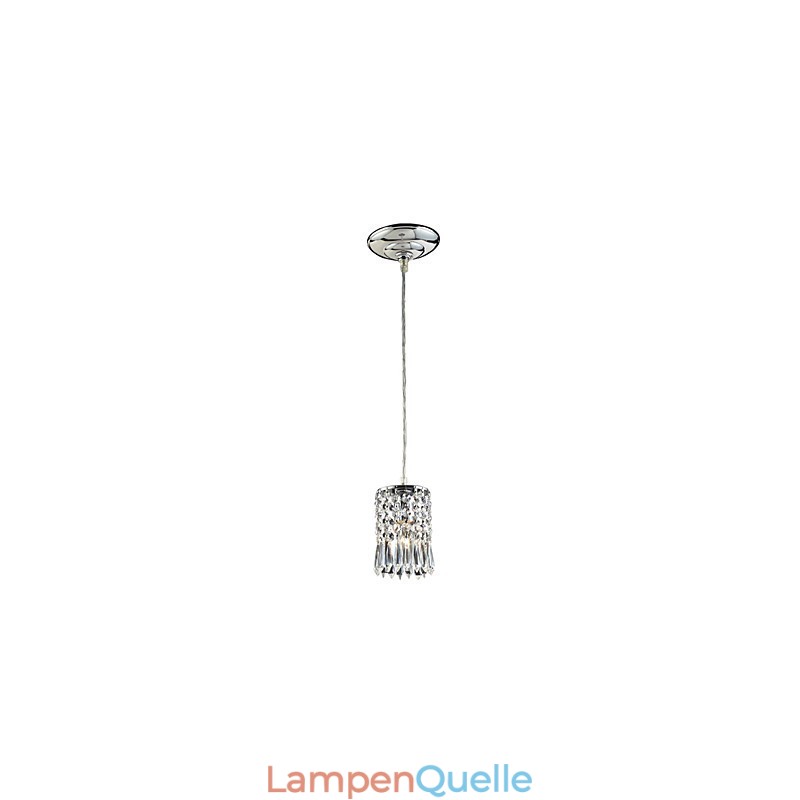 Moderne, zeitgenössische Pendelleuchte im Mini-Stil aus galvanisiertem Kristall