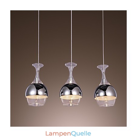 Moderne, kreative Pendelleuchte mit 3 Lichtern in Kelchform Moderne, kreative Pendelleuchte mit 3 Lichtern in Kelchform