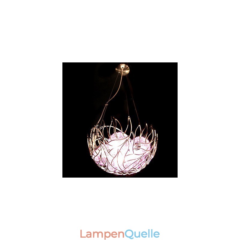 Moderne zeitgenössische Schüssel Kristall Kronleuchter Pendelleuchte