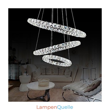 44W Moderne zeitgenössische Kristall Chrom Metall Pendelleuchte 44W Moderne zeitgenössische Kristall Chrom Metall Pendelleuchte