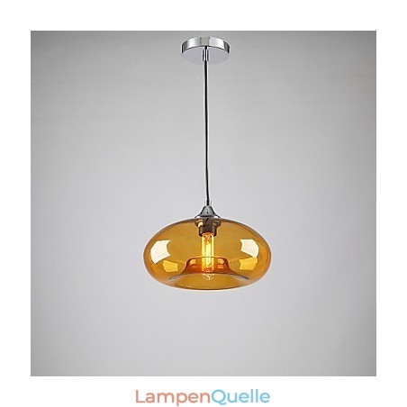 Moderne charakteristische 1-flammige Pendelleuchte mit transparentem Schirm Moderne charakteristische 1-flammige Pendelleuchte mit transparentem Schirm