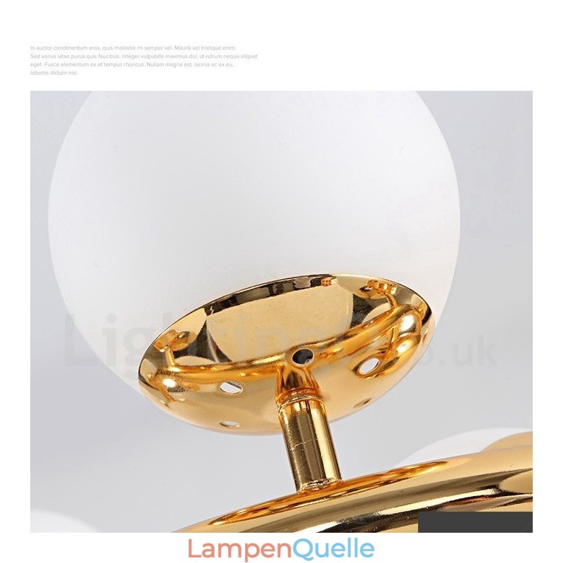 8-flammiger moderner zeitgenössischer Kronleuchter mit Glasschirm