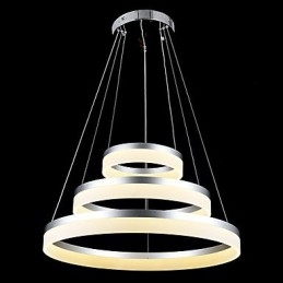 Runde Pendelleuchte Moderne Acryllampen Beleuchtung Luxuriöse Deckenleuchten mit drei Ringen