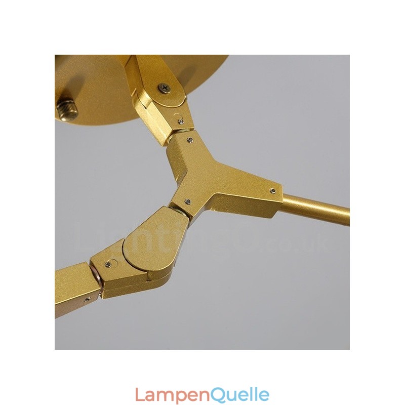 5-flammige moderne zeitgenössische Kronleuchterlampe